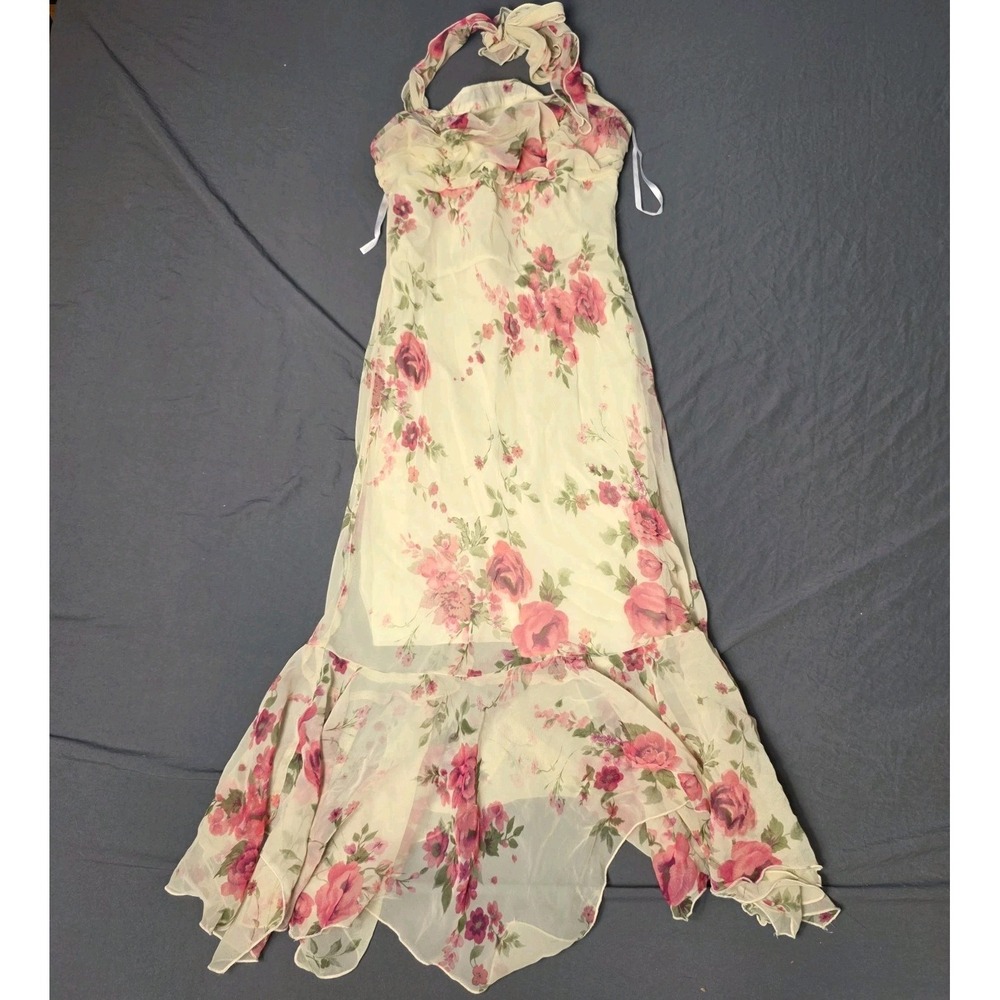 xoxo y2k women's dress halter cottagecore romantic fairycore 9 10